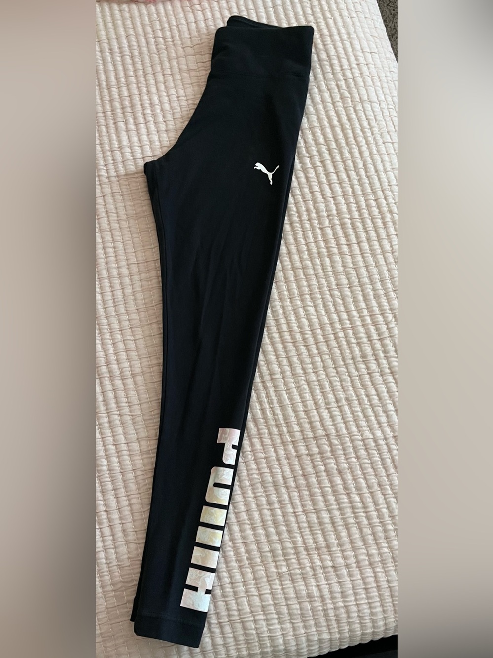 Puma Black athletic Leggings tight fit size small